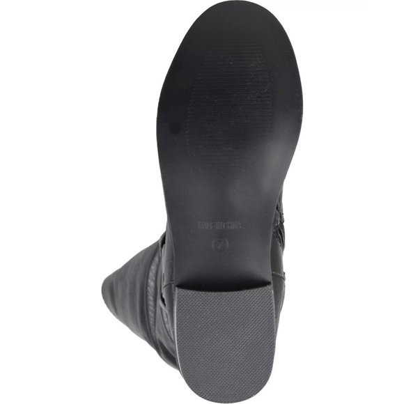 JOURNEE COLLECTION Charming-01 Boot Ring Accent Wide Calf Boots - Size 10 Black - Picture 2 of 5